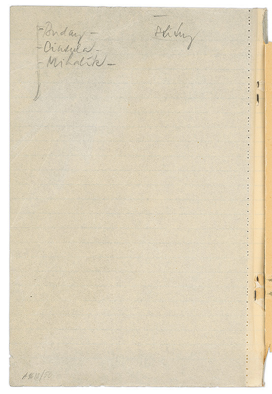 Vladimír Dedeček – Vysoká škola poľnohospodárska v Nitre. Skicár. Štyridsiaty deviaty list. 