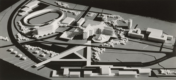 Vladimír Dedeček – Areál Vysokej školy lesníckej a drevárskej vo Zvolene. Model. 