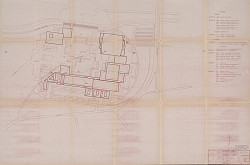 Vladimír Dedeček – Viacúčelové výstavné zariadenie v Bratislave – Petržalke. Viacúčelová športová hala. Investičný zámer – štúdia, 2. variant. Situácia. M 1:1000. 