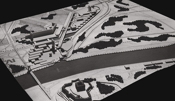 Vladimír Dedeček – Viacúčelový výstavný areál v Bratislave – Petržalke. Model. 