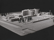 Vladimír Dedeček, Stanislav Talaš – Súťažný návrh na nemocnicu s poliklinikou v Bratislave – Petržalke. Model. 