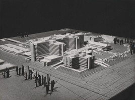 Vladimír Dedeček, Stanislav Talaš – Súťažný návrh na nemocnicu s poliklinikou v Bratislave – Petržalke. Model. 