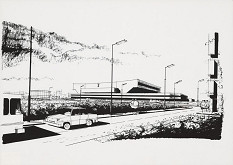 Vladimír Dedeček – Viacúčelová športová hala v Košiciach. Perspektíva. 