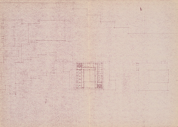 Vladimír Dedeček – Obvodný súd v Bratislave – Dúbravke (Záluhy). Pôdorys p +5. M 1:500. 