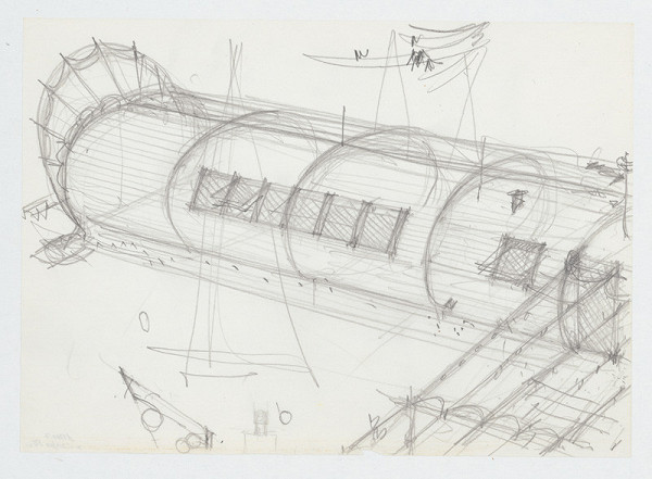 Ivan Matušík – Rodinný dom Xénie a Martina Lettrichovcov na Rybárskej ceste 23 v Senci. Štúdia. Perspektívny pohľad.   