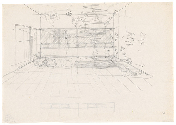 Ivan Matušík – Vila Vilček na Kráľovskej ceste v Nitre. Perspektíva interiéru.  