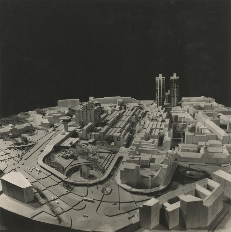 Ivan Matušík – Súťažný návrh na riešenie Obchodnej ulice v Bratislave. Model. 1970. Slovenská národná galéria 