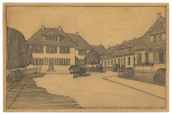 Andrej Szőnyi – Projekt Záhradného mesta pri Karloveskej ceste. Perspektíva.  