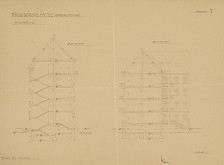 Andrej Szőnyi – Mestský nájomný dom na Grosslingovej ulici 107-109 v Bratislave. Rezy. M 1:100. 