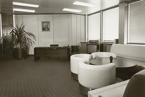 Josef Struhař, Alfréd Nemeth, Milan Galbavý, Rajmund Müller – Slovenská televízia v Bratislave. Kancelária. 