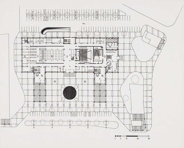 Ivan Matušík, Pavol Ondreička, Igor Ferienčík, Rajmund Müller – Budovy ministerstva na Špitálskej ulici v Bratislave. Pôdorys prízemia 