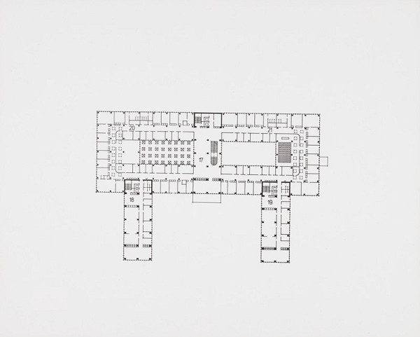 Ivan Matušík, Pavol Ondreička, Igor Ferienčík, Rajmund Müller – Budovy ministerstva na Špitálskej ulici v Bratislave. Pôdorys 