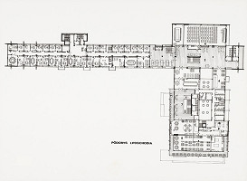 Lumír Lýsek, Lýdia Titlová, Rajmund Müller – Zväz výrobných družstiev v Bratislave. Návrh, pôdorys 1. poschodia. 