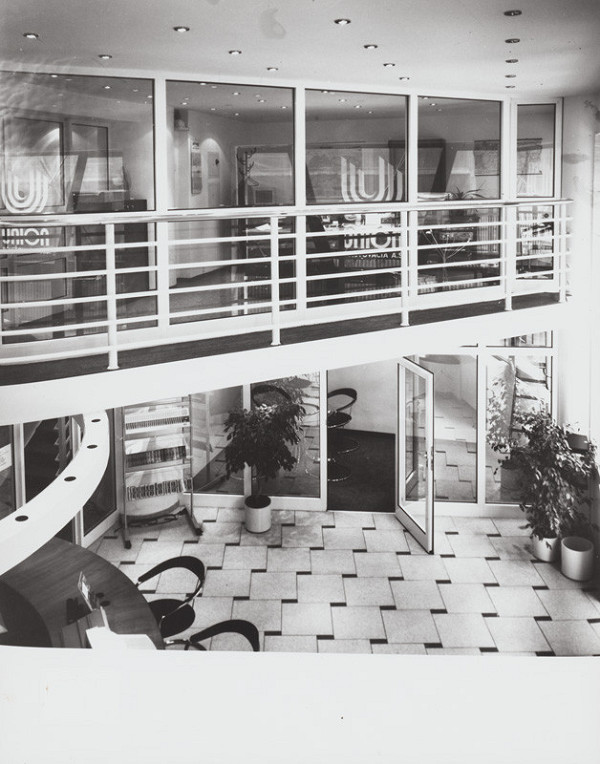 Miloslav Mudrončík, Rajmund Müller – Poisťovňa Union. Vstupné priestory.