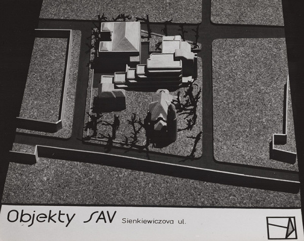 Rajmund Müller – Objekty SAV na Sienkiewiczovej ul. v Bratislave. Model. 