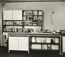 Ivan Slameň, Cyril Rovňák, Oliver Šabík, Jozef Červeň, Rajmund Müller – Zväz slovenských spisovateľov v Bratislave. Kancelária.  