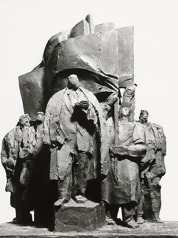 Rajmund Müller – Námestie slobody v Bratislave. Model pamätníka zo súťaže. 