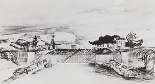 Dušan Kuzma, Rajmund Müller – Pamätník SNP v Banskej Bystrici. Skica. Bočný pohľad. 