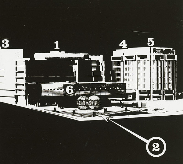 Rajmund Müller – Pamätník pred Národným múzeom v Prahe. Perspektíva. 