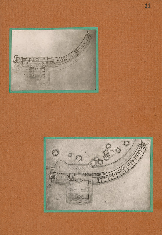 Ferdinand Čapka – Album štúdie doliny Vrátnej. Návrh hotela. Pôdorys suterénu a prízemia. 