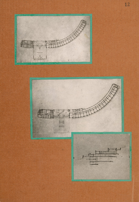 Ferdinand Čapka – Album štúdie doliny Vrátnej. Pôdorys poschodia a rez. 