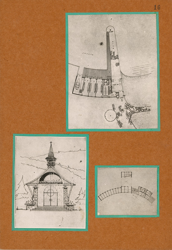 Ferdinand Čapka – Album štúdie doliny Vrátnej. Návrh kaplnky. 