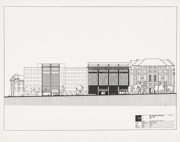 Peter Minarovič, Rajmund Müller – Dom odievania v Bratislave. Pohľad. 