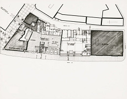 Ján Bahna, František Kalesný, Rajmund Müller – Dostavba Domu odievania  rekonštrukciou OD Dunaj v Bratislave. Pôdorys. 