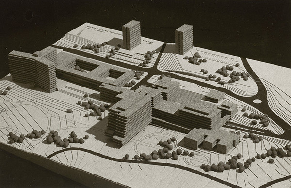 Oldřich Černý, Jan Fibinger, Rajmund Müller – Nemocnica L. Dérera na Kramároch v Bratislave.  Model. 