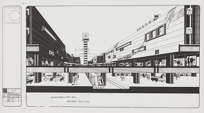 Ivan Matušík, Fedor Minárik, Peter Minarovič, Karol Rosmány, Pavel Čížek, František Čížek, Rajmund Müller – Návrh na mestské centrum na Obchodnej ulici v Bratislave. Perspektíva III 