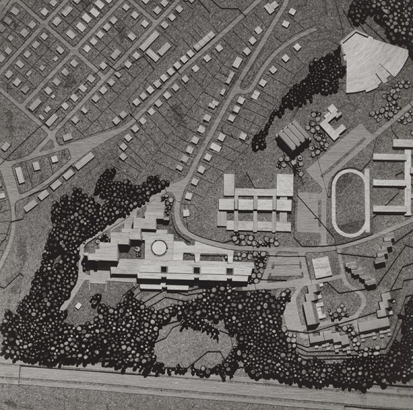 Rajmund Müller – Výstavba v okolí Horského parku. Model.  