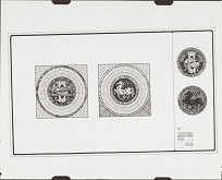 Rajmund Müller, Alfréd Nemeth, Otto Šujan, Milan Križan, Miloš Gašparec – Štúdia úprav námestí v štátnej mestskej pamiatkovej rezervácii Bratislava - mesto. Emblémy v dlažbe. M 1:20 (pôv.)   