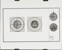 Rajmund Müller, Alfréd Nemeth, Otto Šujan, Milan Križan, Miloš Gašparec – Štúdia úprav námestí v štátnej mestskej pamiatkovej rezervácii Bratislava - mesto. Emblémy v dlažbe. M 1:20 (pôv.)   