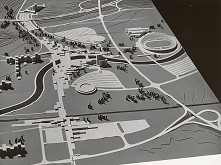 Dušan Boháč, Ján Podmanický, Rajmund Müller – Súťaž na centrum aglomerácie Martin-Vrútky. Návrh s neznámym číslom. Model. 