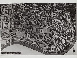 Anton Chládecký, Rajmund Müller – Súťaž na centrum Nitry. Model. 