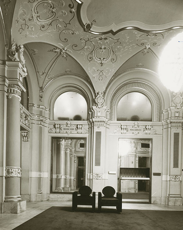 Raymond Hirth, Rudolf Gaža, Rajmund Müller – Historická budova SND v Bratislave. Detail interiéru