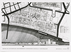 Pavol Paňák, Peter Bauer, Martin Kusý, Rajmund Müller – Súťaž na novostavbu SND v Bratislave. Situácia. 