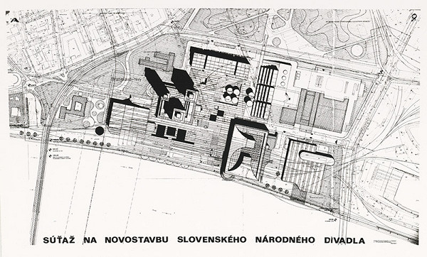 Ladislav Bauer, Ľudmila Jančovičová, Robert Jančovič, Rajmund Müller – Nová budova SND v Bratislave. Situácia 