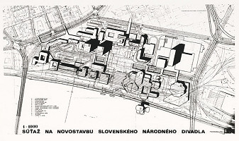 Pavel Maleř, Rajmund Müller – Nová budova SND v Bratislave. Situácia. 