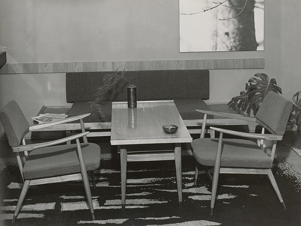 Anton Cimmermann, Evžen Hejtmánek, Gabriela Cimmermannová, Rajmund Müller – Zotavovňa SNP v Jasnej. Sedacia súprava 