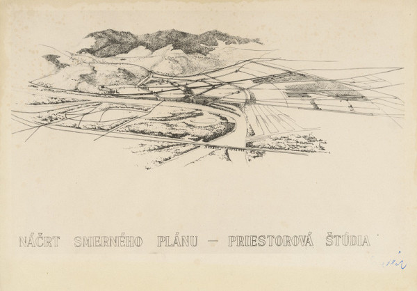 Ján Svetlík – Náčrt územného plánu pre Bratislavu. Priestorová štúdia.  
