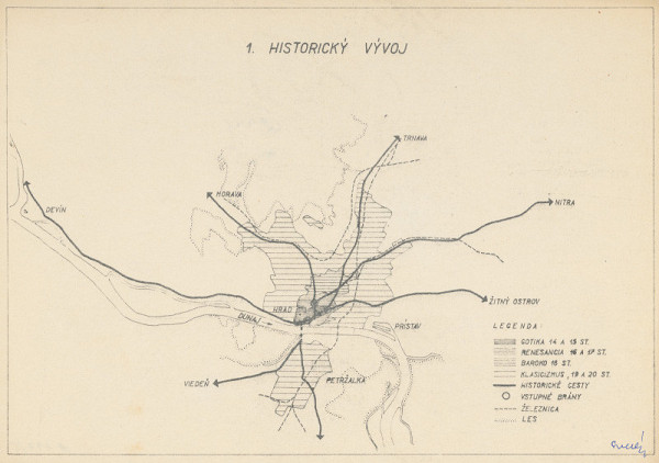 Ján Svetlík – Náčrt územného plánu pre Bratislavu. Historický vývoj s legendou. 