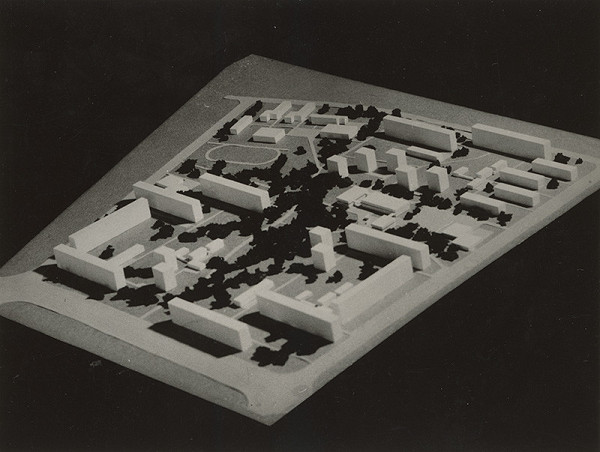 Ján Svetlík – Štúdia obytného okrsku pre 4500-6000 obyvateľov. Fotografia modelu 