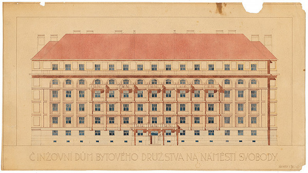 Klement Šilinger – Činžový dom bytového družstva na Námestí Svobody, Bratislava