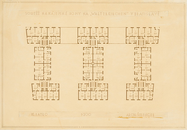 Klement Šilinger – Činžový dom (Avion) na Walterskirchen Bratislava