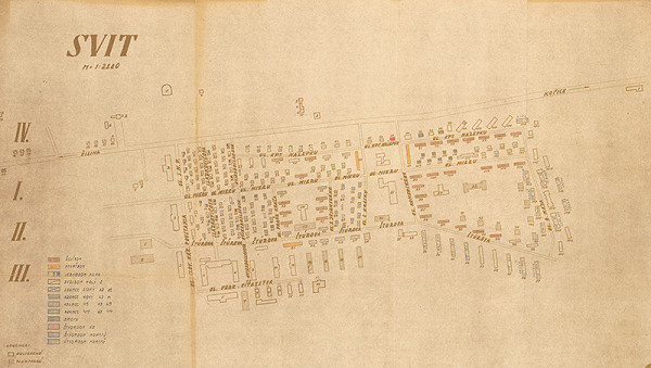 Neznámy autor – Svit. Situácia, bytová výstavba. M 1:2880 