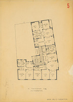 Ferdinand Silberstein-Silvan – Mestská sporiteľňa, Trenčín. II. poschodie. M 1:200 