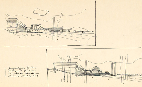 Ferdinand Milučký – Krematórium a urnový háj. Perspektívne štúdie nástupu