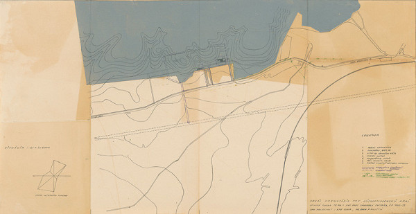 Ferdinand Milučký – Objekt kancelárií a bytov. Pôdorysy, pohľady a rezy. M 1:200 