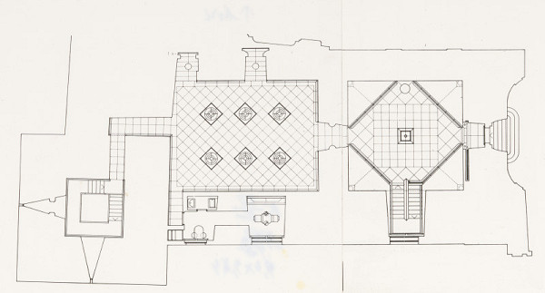 Ferdinand Milučký, Peter Bouda, Ivan Masár, Askold Žáčko – Klenotnica na Bratislavskom hrade. Pôdorys vrchného podlažia. 
